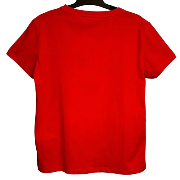 Moschino Swim Shirt Size Small Women's Red Sunny Milano Graphic  Summer Designer - Picture 2 of 14